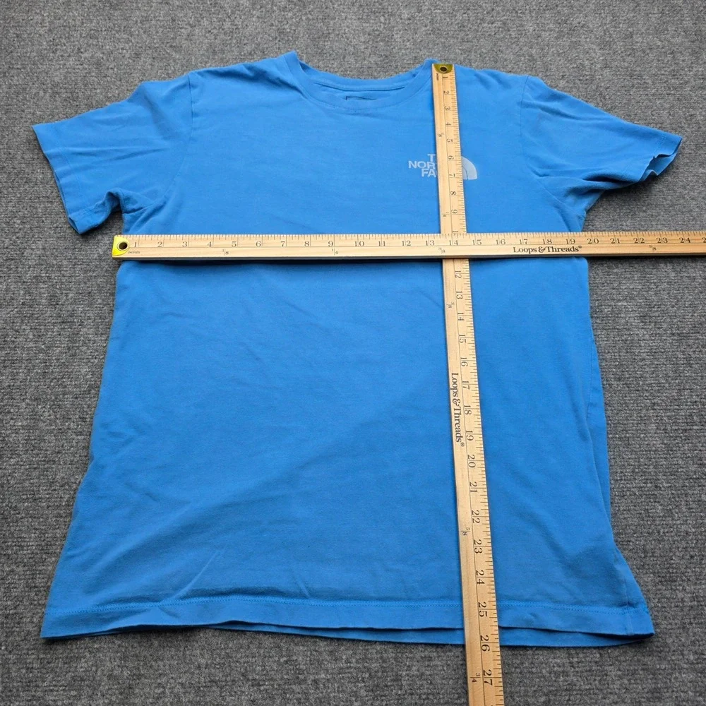 The North Face Mens Medium Blue Geodome Tent Graphic T-Shirt‎ Fine Alpine Equip